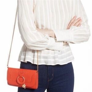 SOLD Like new See by Chloe Red Wallet on Chain